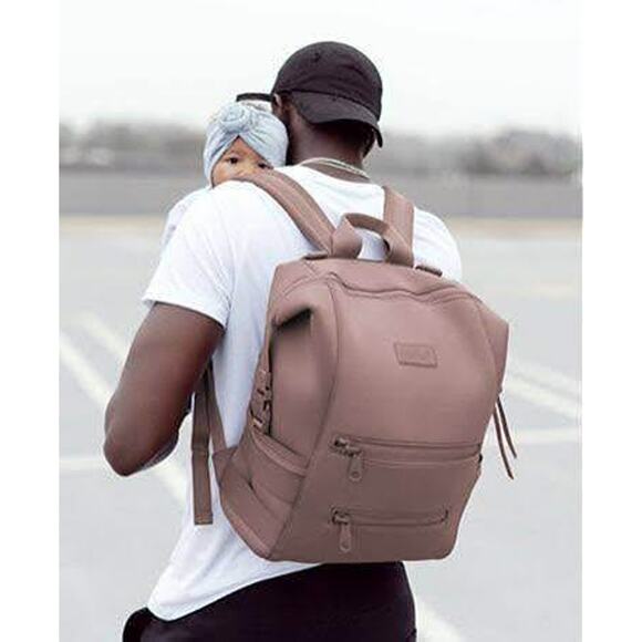 Dagne Dover Large Dune Indi Neoprene Water Resistant Scuba Diaper Bag Backpack - Picture 2 of 10